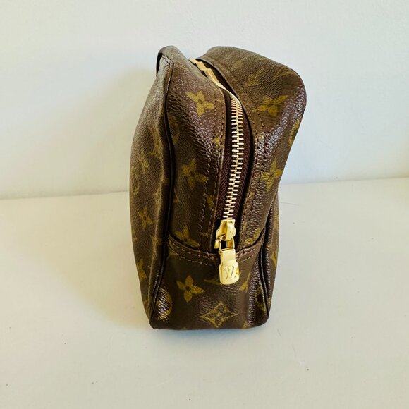 LOUIS VUITTON TROUSSE MONOGRAM LOGO CANVAS COSMETIC CASE TRAVEL POUCH VINTAGE - Picture 5 of 11
